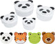 Voorraaddozenset diervorm voor kinderen 15x13x7cm- set van 4