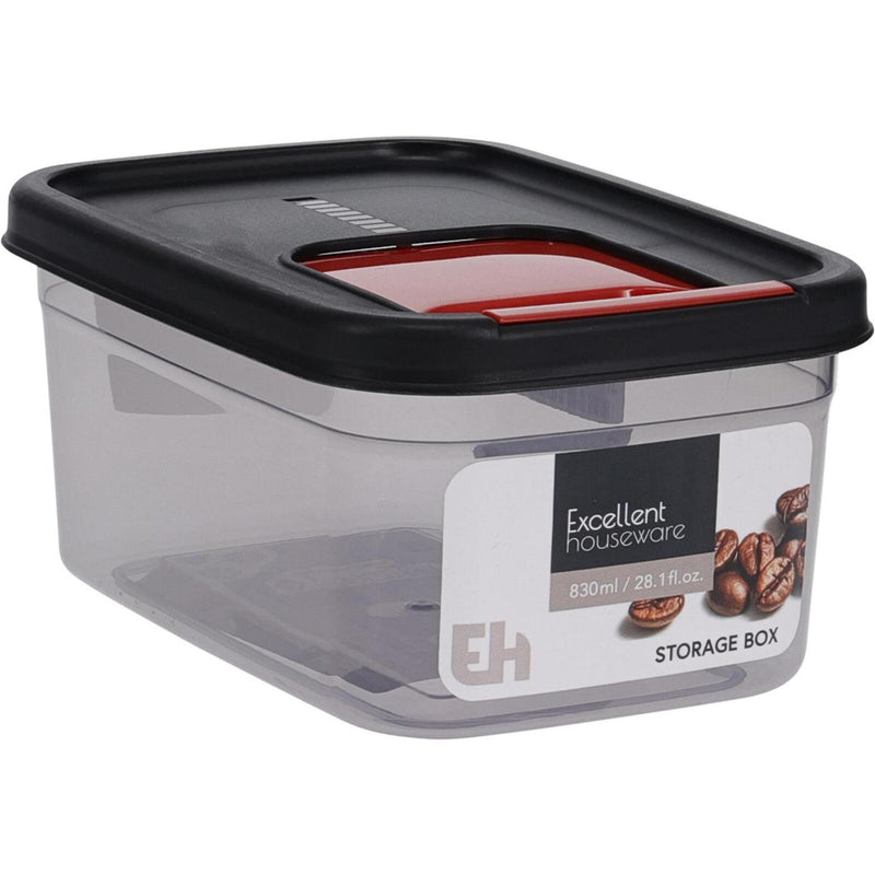 Excellent houseware strooibus kunststof m.schuifklep 830ml