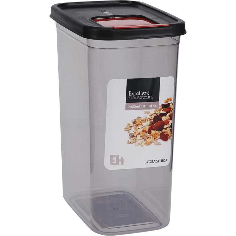 Excellent houseware strooibus kunststof m.schuifklep 2400ml