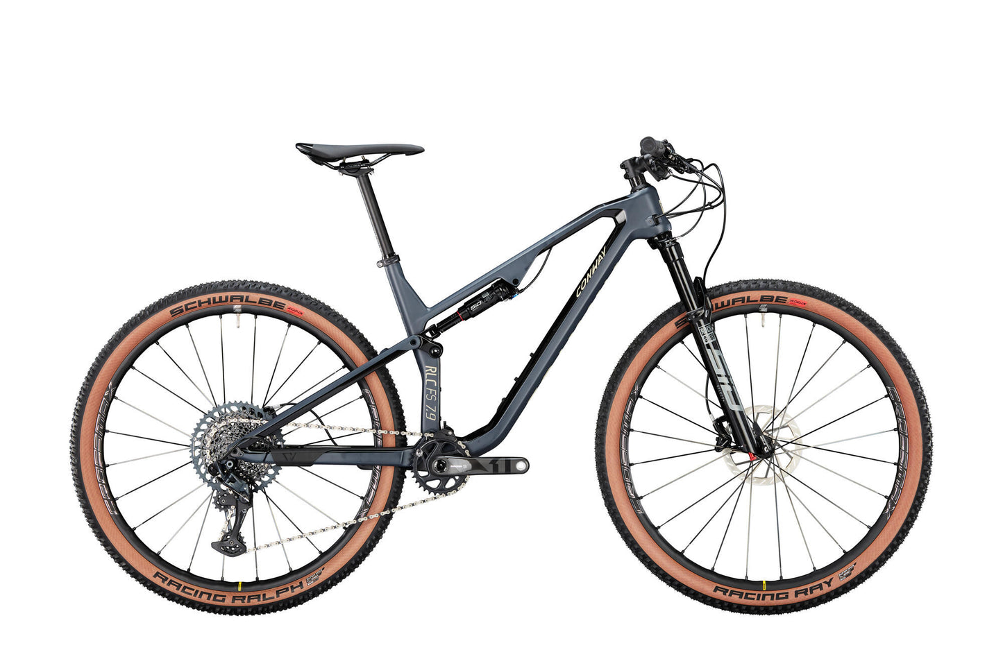 Conway mtb full-suspension rlc fs 7.9 mod. 23 bike con.rlc fs 7.9 29 43 full sus.12sp anth. black