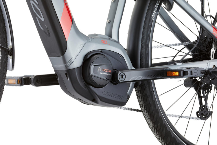 Conway elektrische trekkingfiets cairon t 2.0 500 mod. 23 ebike conw.cairon t 2.0 500 28 54 diam. grey red
