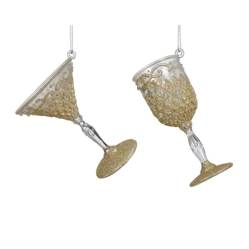 Decoris hanger cocktail wijnglas 4,3x10x3,8cm