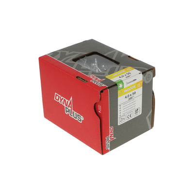 Dynaplus houtbouwschroef verzinkt tellerkop voldraad +snijpunt torx tx20 4.0x50 | 200 stuks - 0286.01.25901