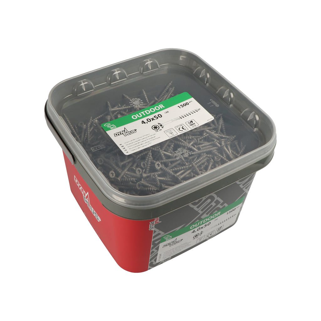 Dynaplus unischroef spaanplaatschroef ar-coating platkop deeldraad torx tx25 5.0x90 45 | 400 stuks - 0289.14.42501