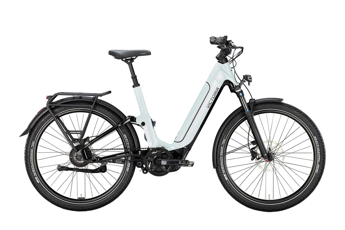 Victoria elektrische full suspension parcours 5 (#1) ebike vict. parcours 5 28 46 env. ice white
