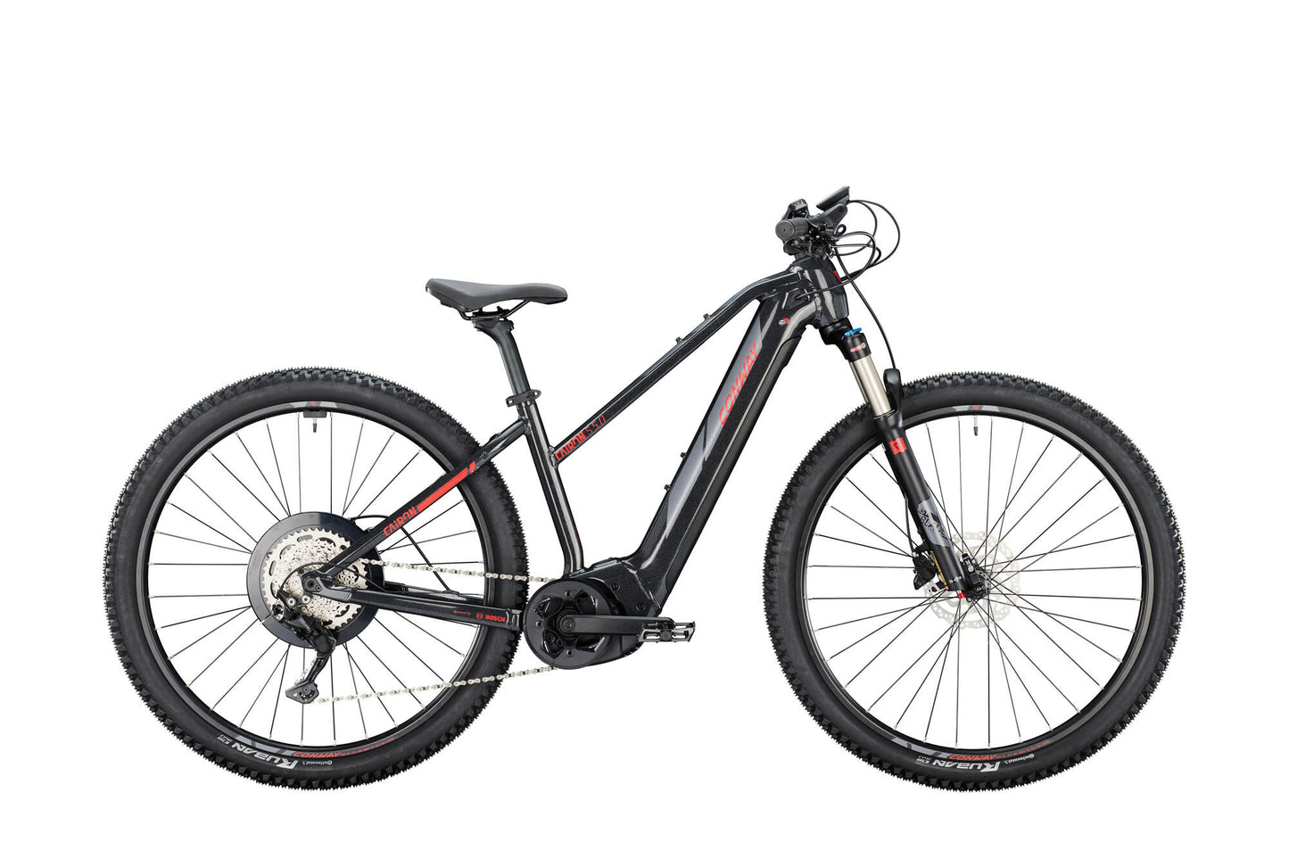 Conway elektrische mtb hardtail cairon s 5.0 mod. 24 ebike conw.cairon s 5.0 29 45 trap. 9sp black red