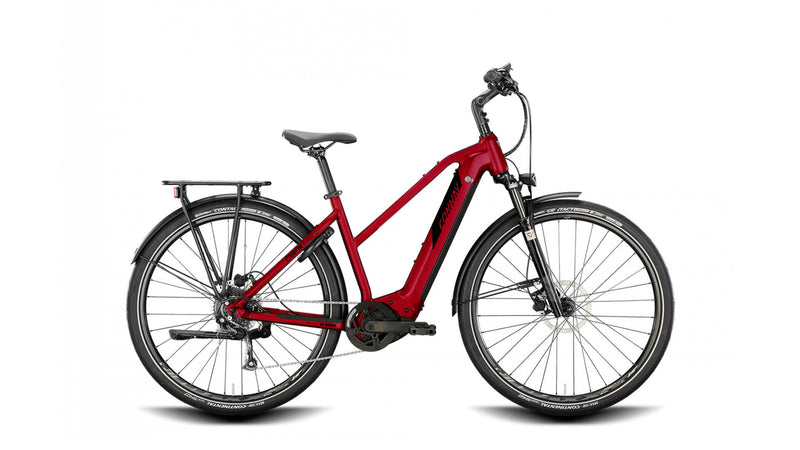 Conway elektrische trekkingfiets cairon t 2.0 625 mod. 22 ebike conw. cairon t 2.0 625 28 46 trap.9sp red bl