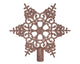 Decoris piek kunststof sneeuwvlok 20,5x19cm poederroze