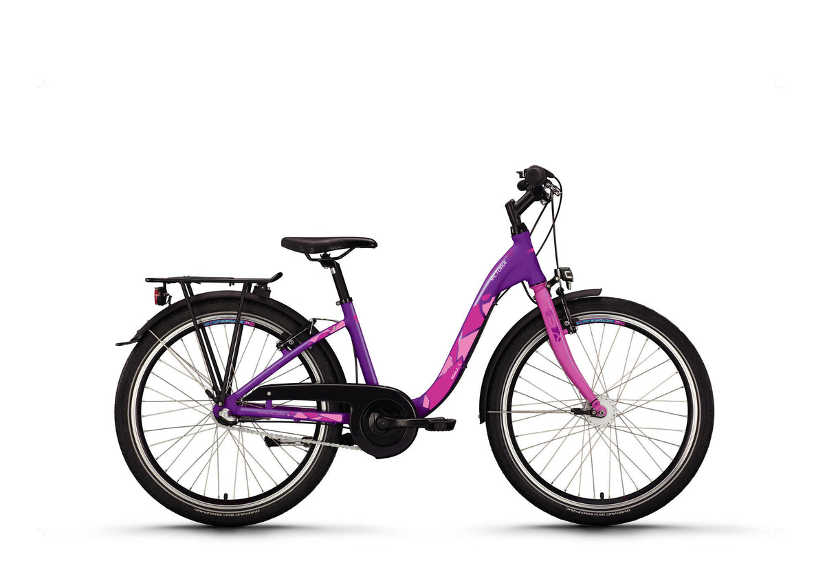 Victoria jeugdfiets eqola 5 mod. 24 bike vict.eqola 5 24 34 low entry 7sp deep purple