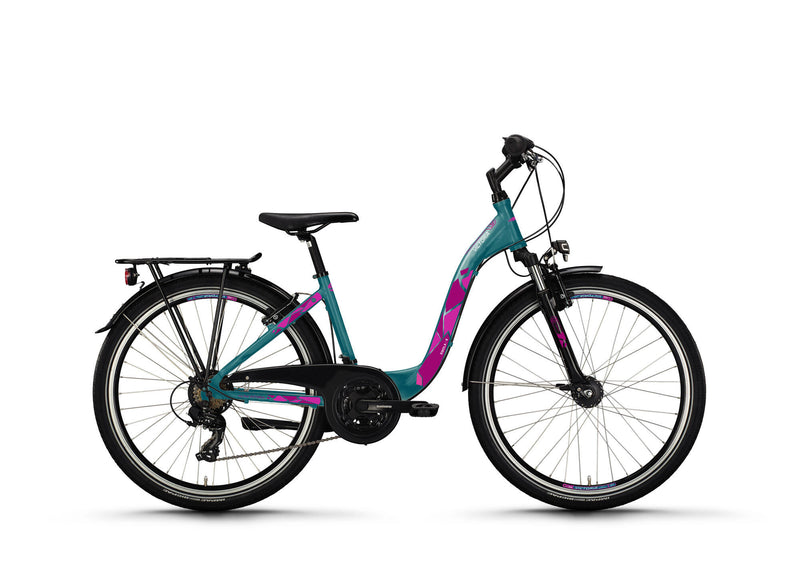 Victoria jeugdfiets eqola 6 mod. 24 bike vict.eqola 6 26 38 low entry 21sp car.blue