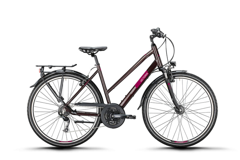 Victoria trekkingfiets treqana 2 mod. 24 bike vict.treqana 2 28 51 trap. 24sp rosso brown