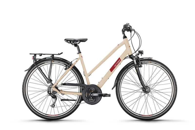Victoria trekkingfiets treqana 2 mod. 24 bike vict.treqana 2 28 56 trap. 24sp grey beige