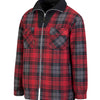 Storvik producten houthakkers fleecevest stanley thermo roodzwart 3xl