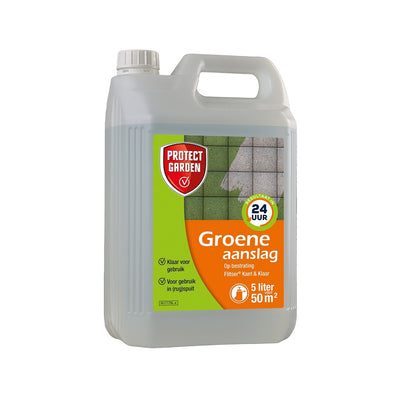 Protect garden producten flitser kant en klaar groene aanslag 5ltr