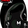 Flexi producten rollijn new classic koord zwart m 8 meter tot 20kg