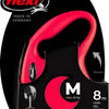 Flexi producten rollijn new classic koord rood m 8 meter tot 20kg