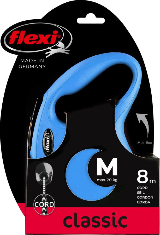 Producten flexi rollijn new classic koord blauw m 8 meter tot 20kg
