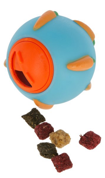 Producten snackbal voor knaagdieren blauw