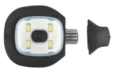 Producten commandomuts gebreid uni kleur met led lamp oplaadbaar