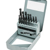 Producten boorset 19 delig hss stalen cassette