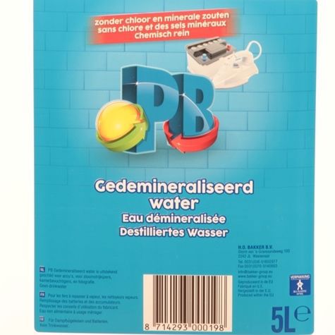 Producten gedemineraliseerd water 5 liter