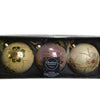 Decoris kerstballenset a 3 stuks roze 8cm glas