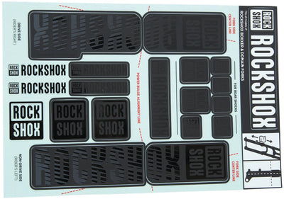 Rockshox decor set decal set stealth