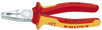 Knipex combitang 03 06 180 combinatietang (rood geel, vde-getest)