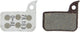 Sram schijfremblokken disc br.pad organic, alu plate,20 pairs