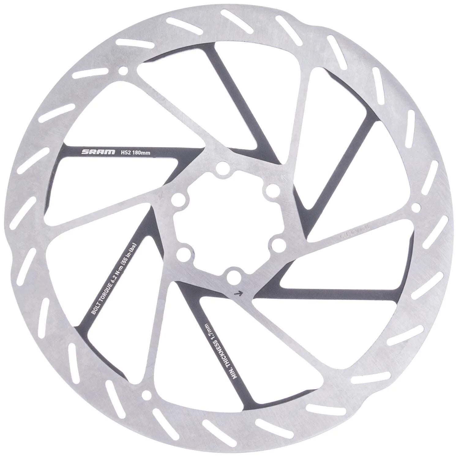 Sram remschijf hs2 brake rotors hs2 180 mm 6b rounded