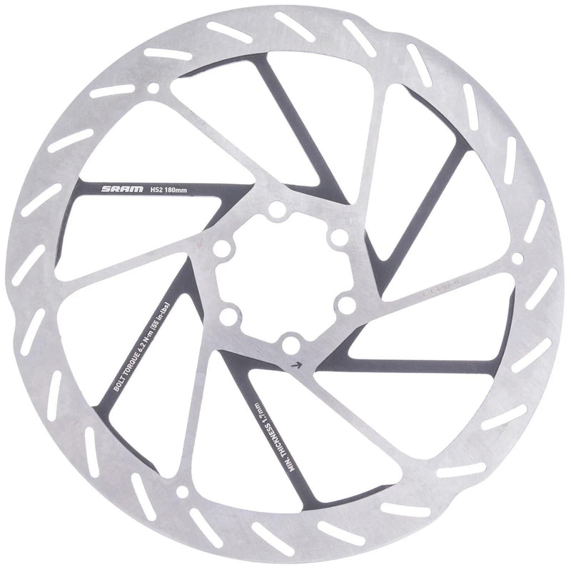 Sram remschijf hs2 brake rotors hs2 180 mm 6b rounded