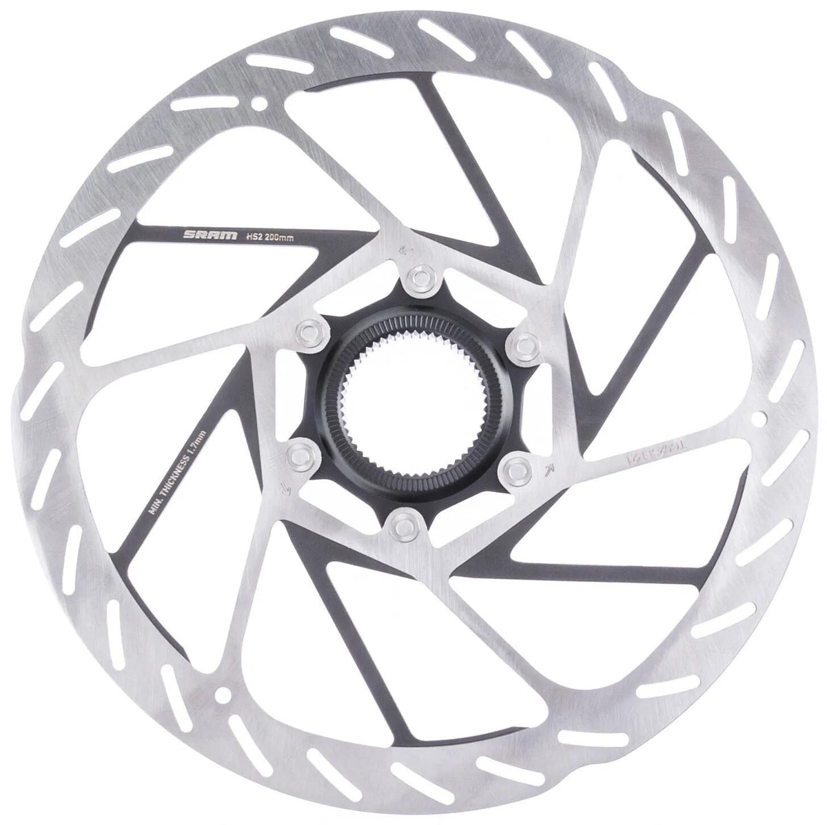 Sram remschijf hs2 brake rotors hs2 200 mm cl rounded