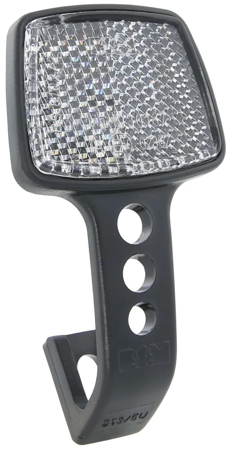 Reflector B M Voorzijde Met Beugel Wit