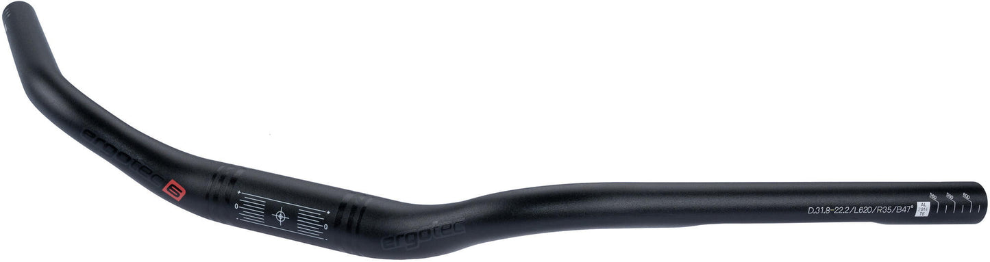 Ergotec stuur trekking handlebar trekking 31,8mm black