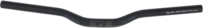 Ergotec stuur atb xs 25,4 550mm 6� mat zwart