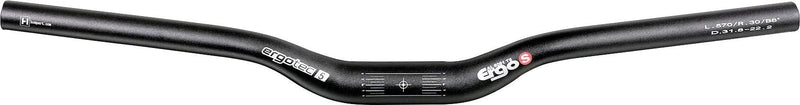 Ergotec stuur ergo s 31,8 620mm mat zwart
