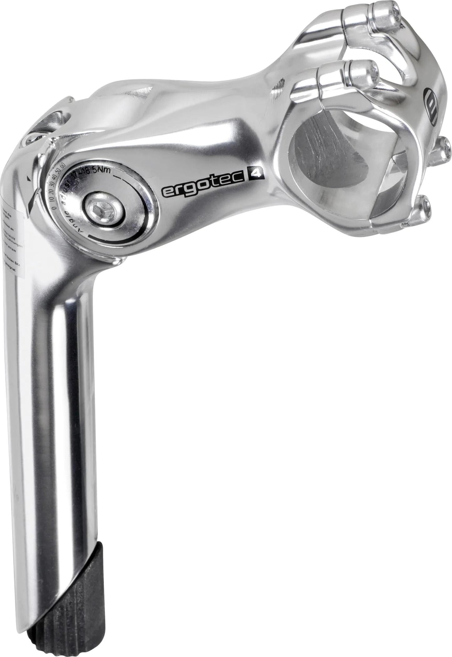 Ergotec stuurpen octopus 2 verstelbaar 31.8mm 110mm zilver