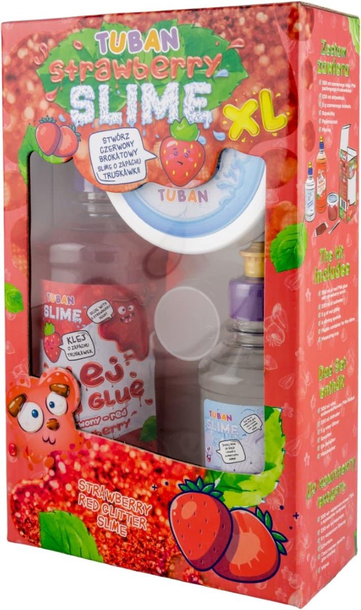 Tuban - kit – diy slime – strawberry xl