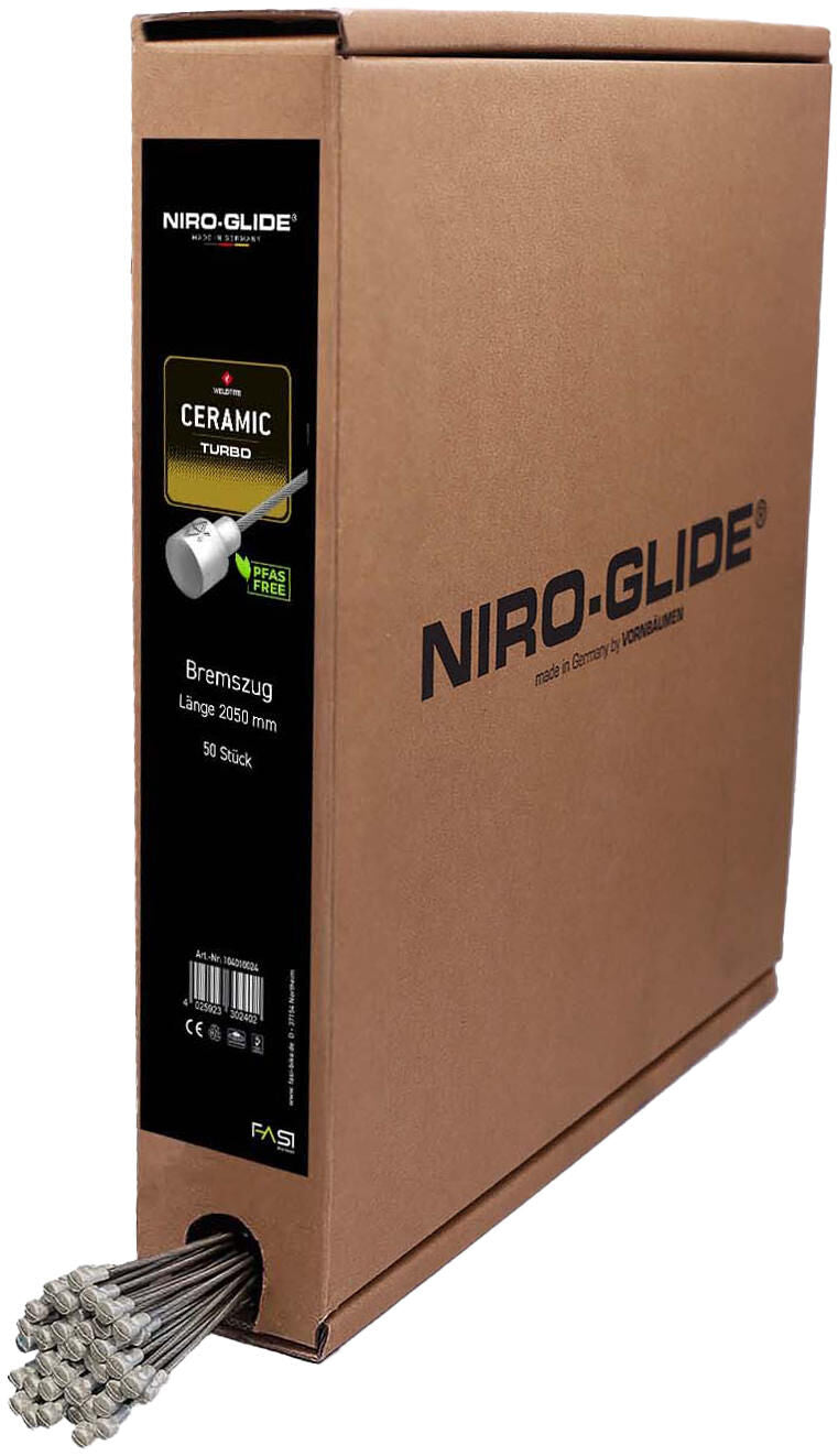 Niro-glide bremsinnenzug turbo niro glide ceramic turbo brake cables pear tip 205