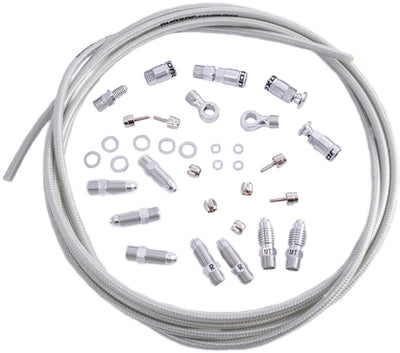 Quaxar remslang kit sherman br. line kit sherman silver 3000mm