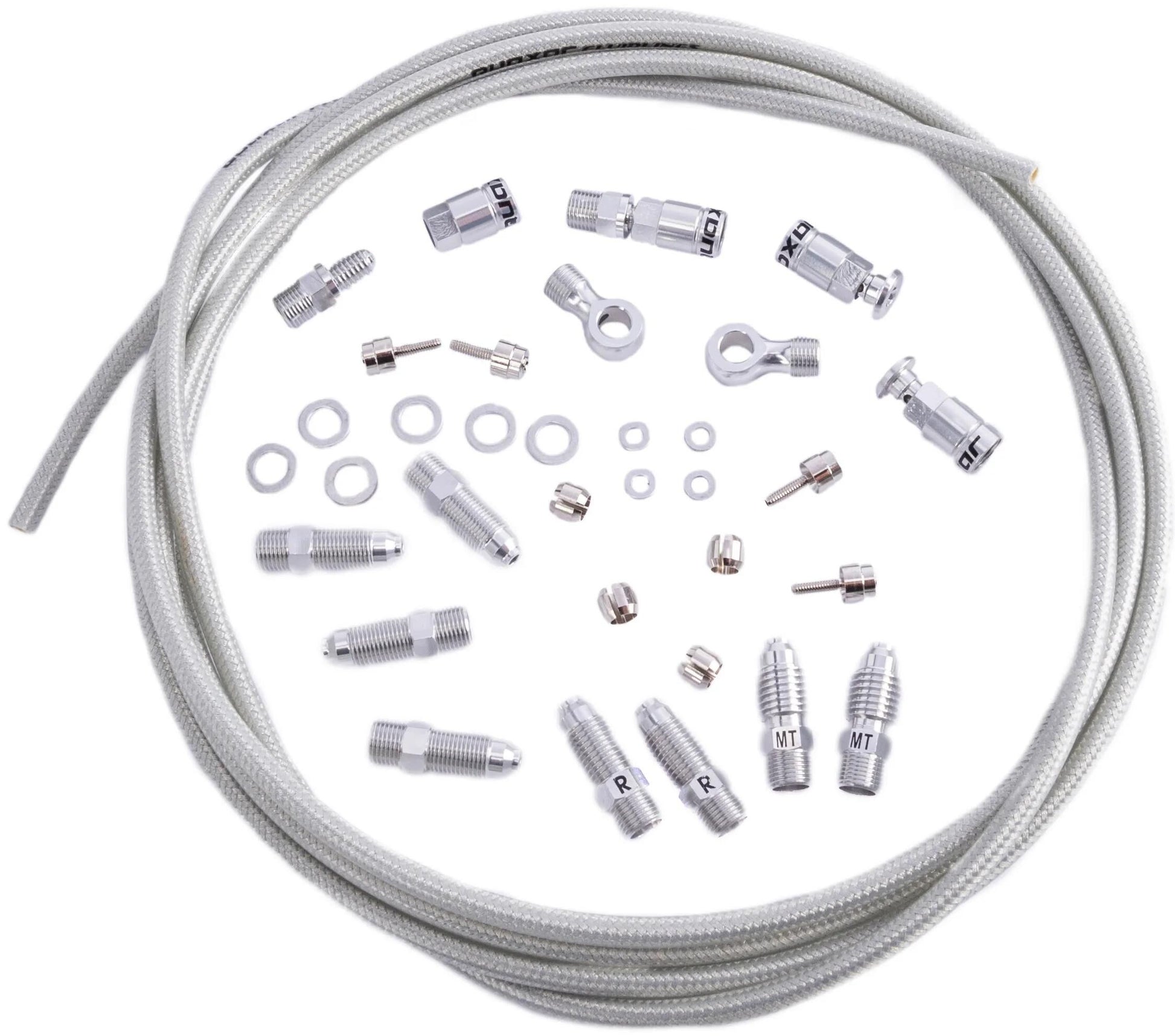 Quaxar remslang kit sherman br. line kit sherman silver 3000mm