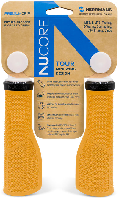 Herrmans handvat nucore tour grip herramns nucore tour 130mm peak amber