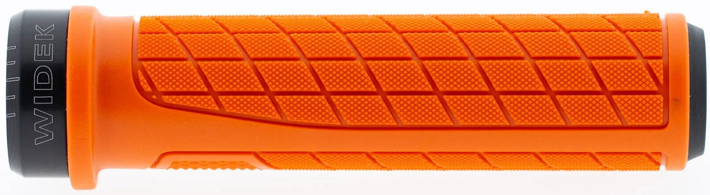 Widek handvatset the flow alu lock-ring zwart oranje