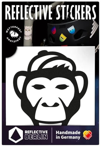 Reflective berlin reflex-sticker decals ref.sticker ref.berlin monkey black