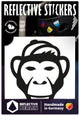 Reflective berlin reflex-sticker decals ref.sticker ref.berlin monkey black