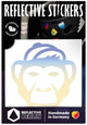 Reflective berlin reflex-sticker decals ref.sticker ref.berlin monkey summer