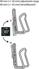 M-wave bidonhouder adapter ada slide bot.cage adapter ada slide black
