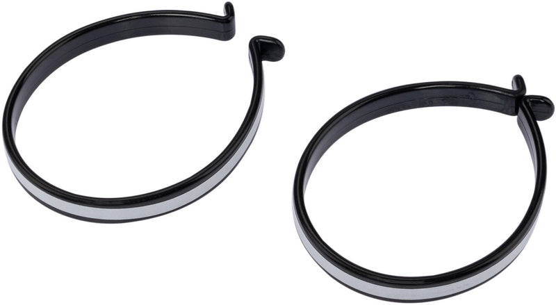 Contec hosenspange tweezers ct trouser clip pair w. reflective stripes, black
