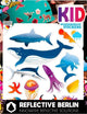 Reflective berlin reflex-sticker k.i.d. ref.sticker re.berlin kid maritim