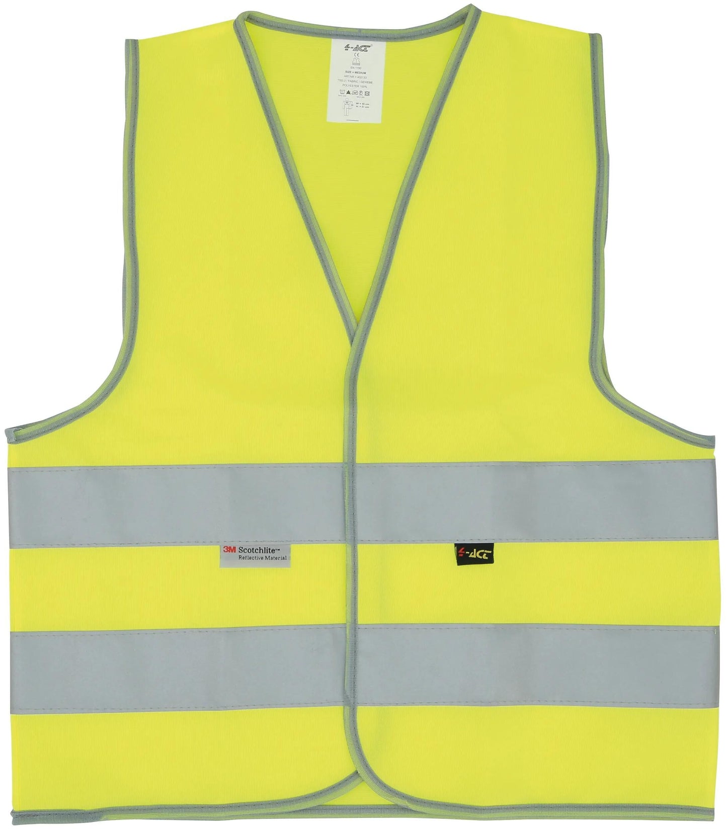 4-act kinder veiligheidsvest reflex vest f.kids size l y